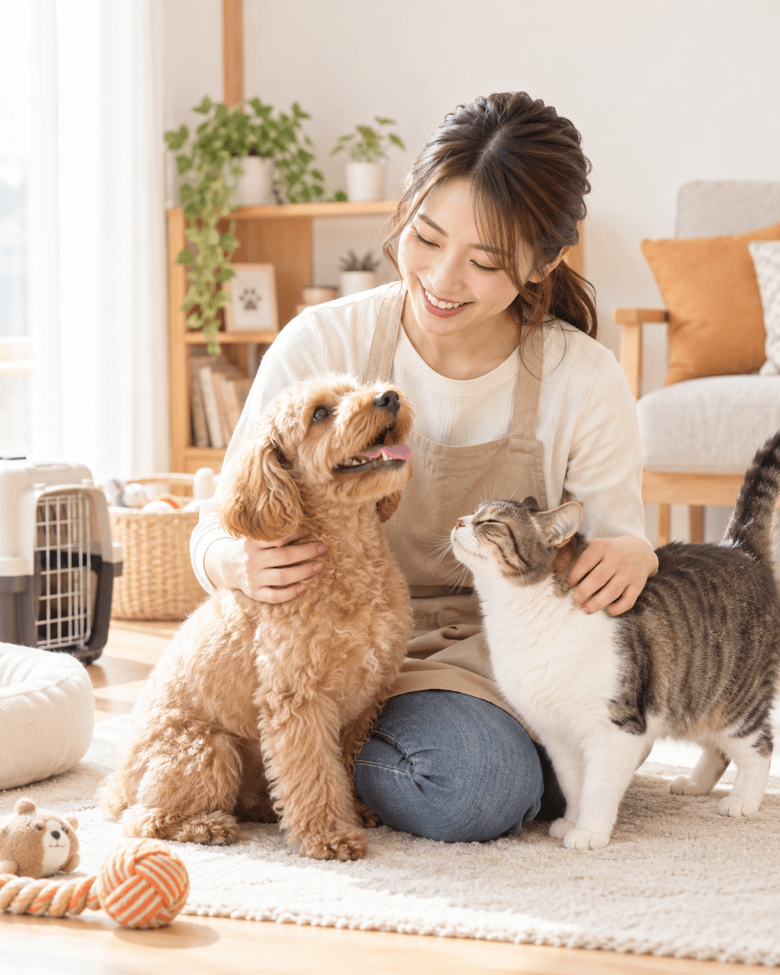犬と猫にやさしく寄り添うペットシッターひなた